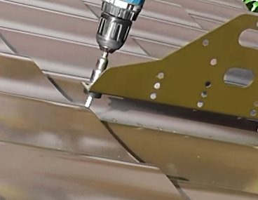 Крепление снегозадержателей 4