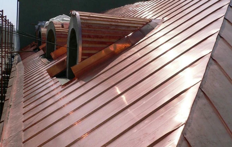 Кровля из медного листа