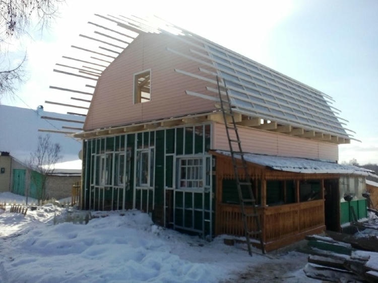 Переделка крыши дома