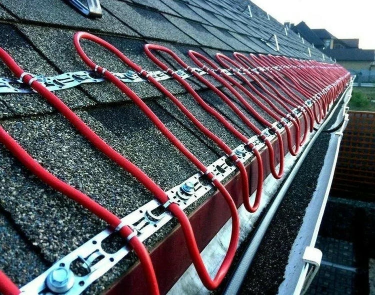 процесс монтажа системы обогрева