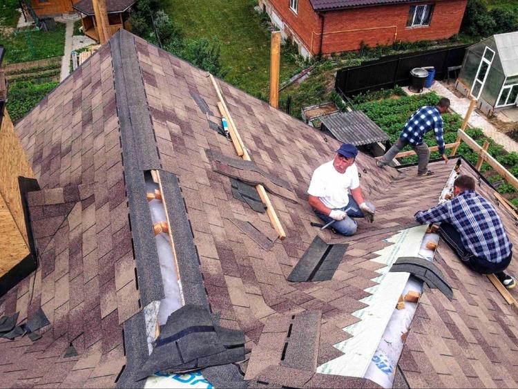 Укладка внутренних слоев кровли