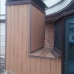 фасадные ДПК панели на вентшахте