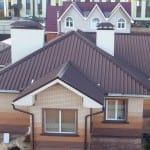 коричневый профнастил