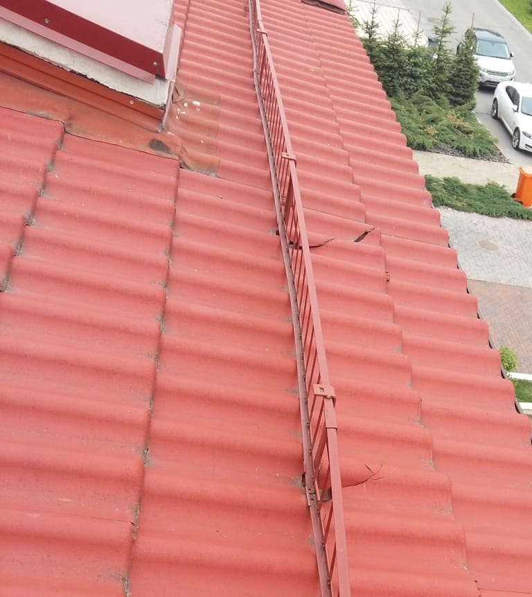 Ремонт кровли и замена снегозадержателей