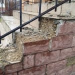 ступени рассыпаются от влаги