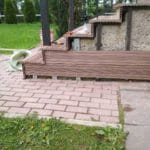 монтаж  декинга по каркасу