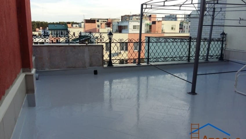 Наливное покрытие на террасе