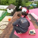 рабочие а крыше