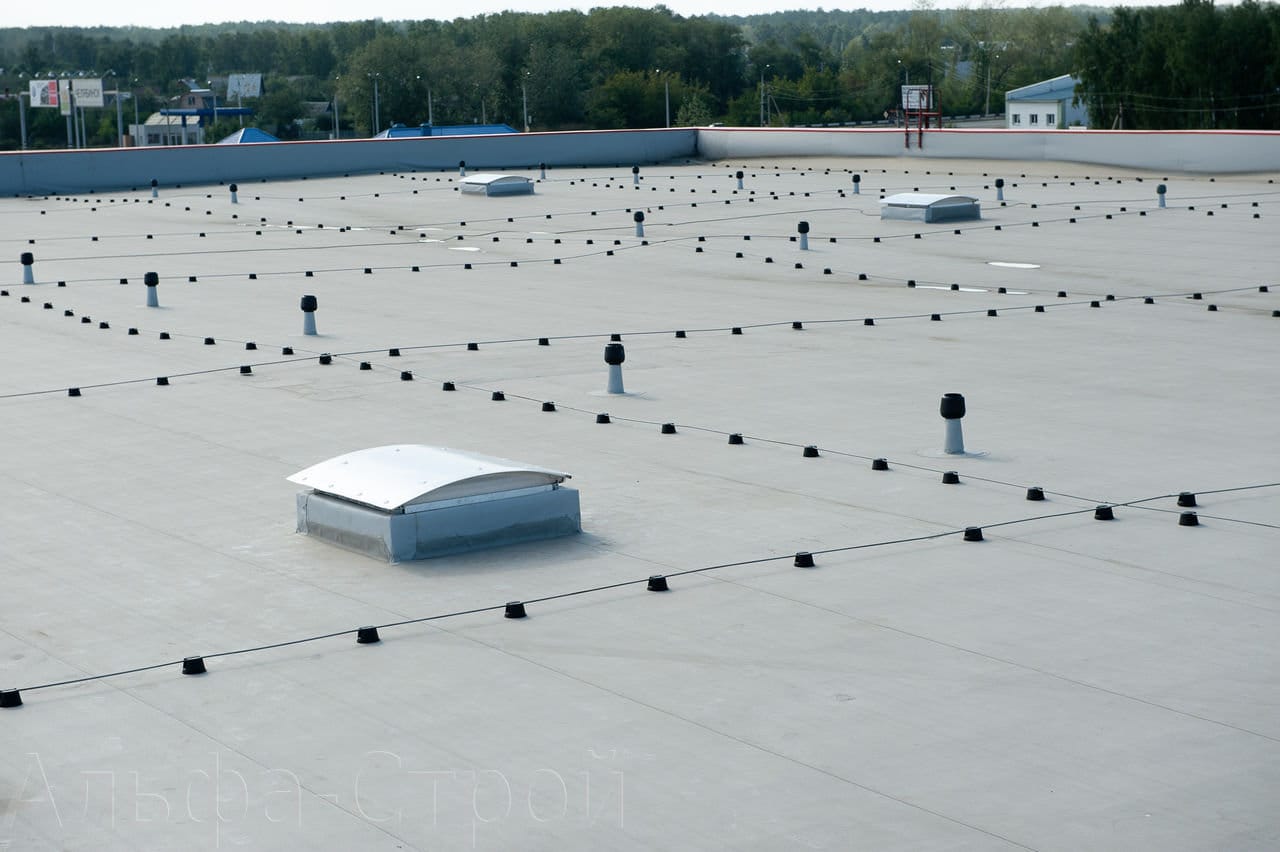 монтаж мембранной кровли