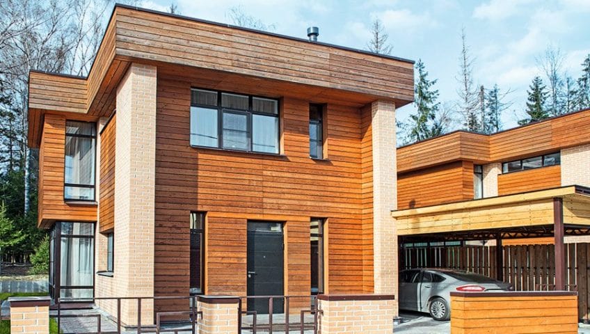 Эксплуатируемая кровля таунхауса