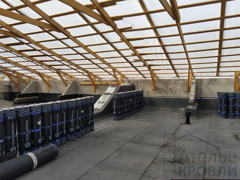 Работы по ремонт рулонной кровли